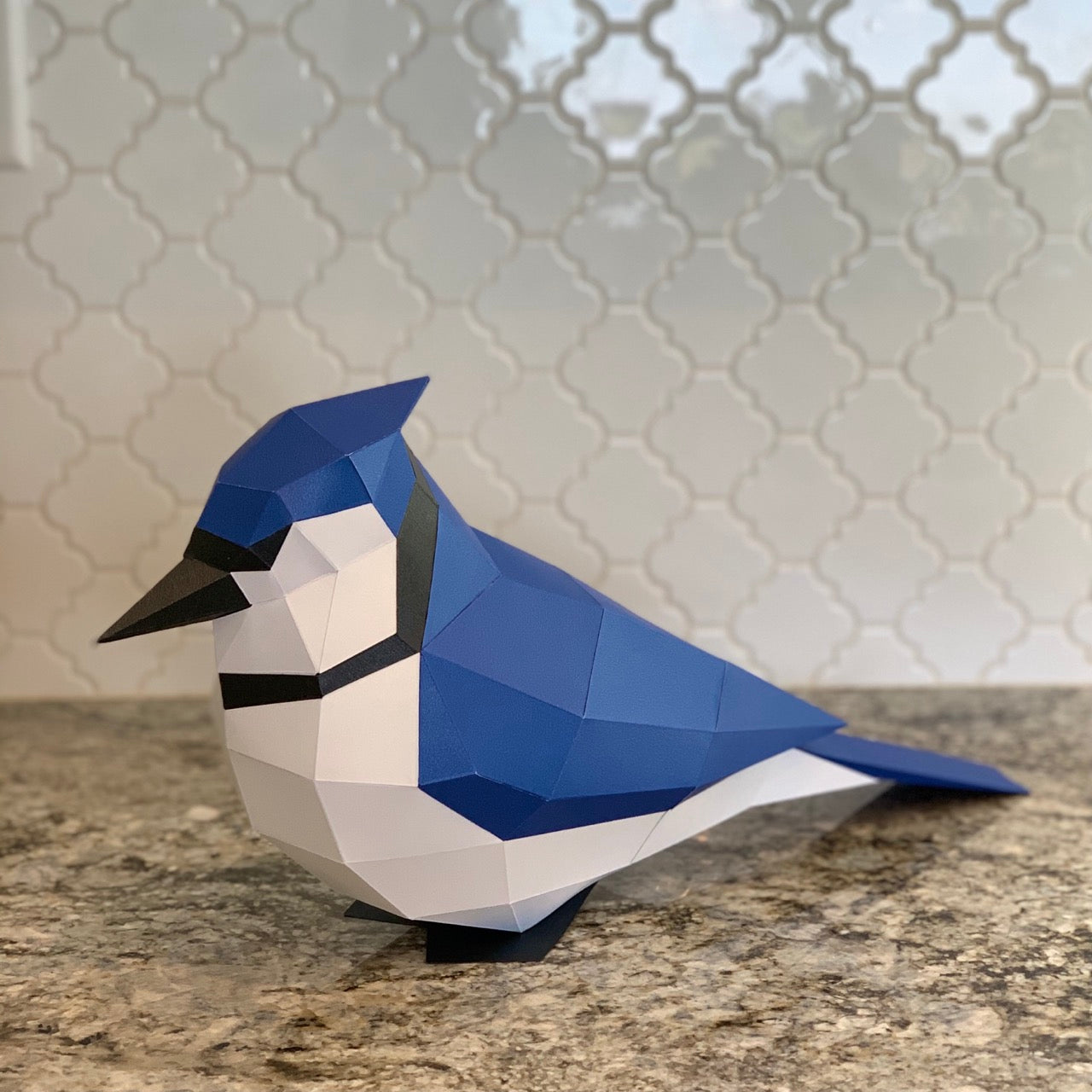 Blue Jay 3D Paper Craft Model
