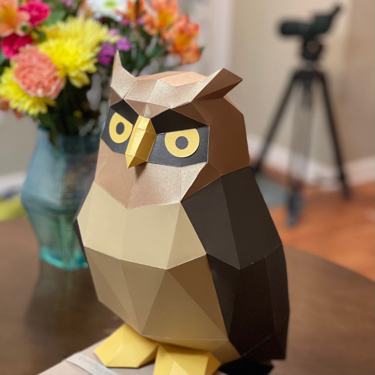 Great Horned Owl 3D Paper Craft Model