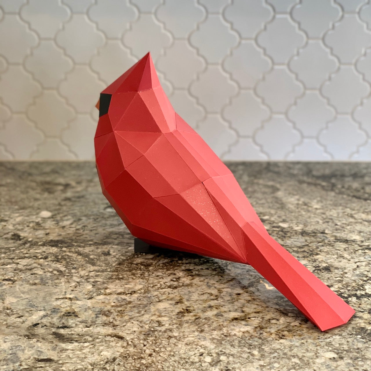 Northern Cardinal 3D Paper Craft Model