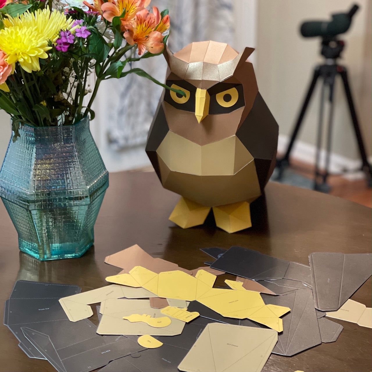Great Horned Owl 3D Paper Craft Model