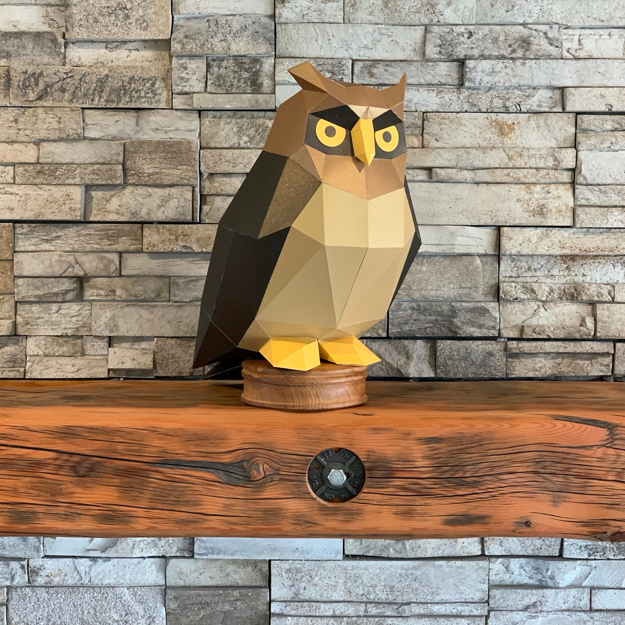 Great Horned Owl 3D Paper Craft Model