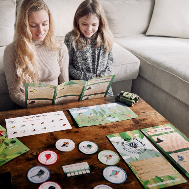 12 Month Educational Bird Program for Kids with 12 patches