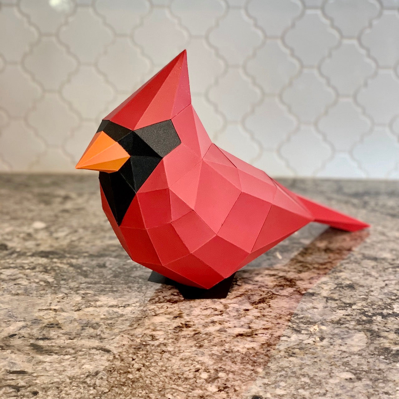 Northern Cardinal 3D Paper Craft Model