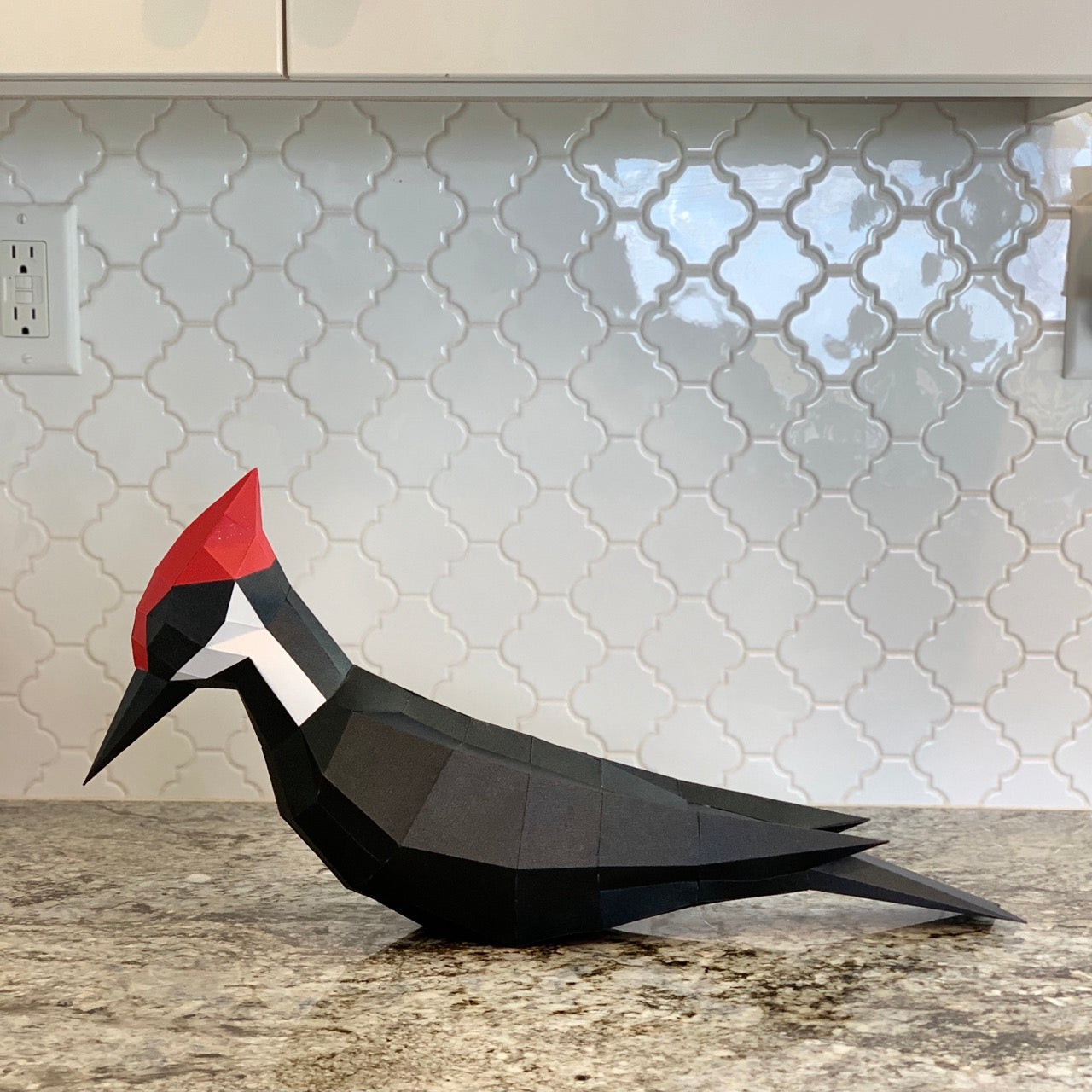 Pileated Woodpecker 3D Paper Craft Model
