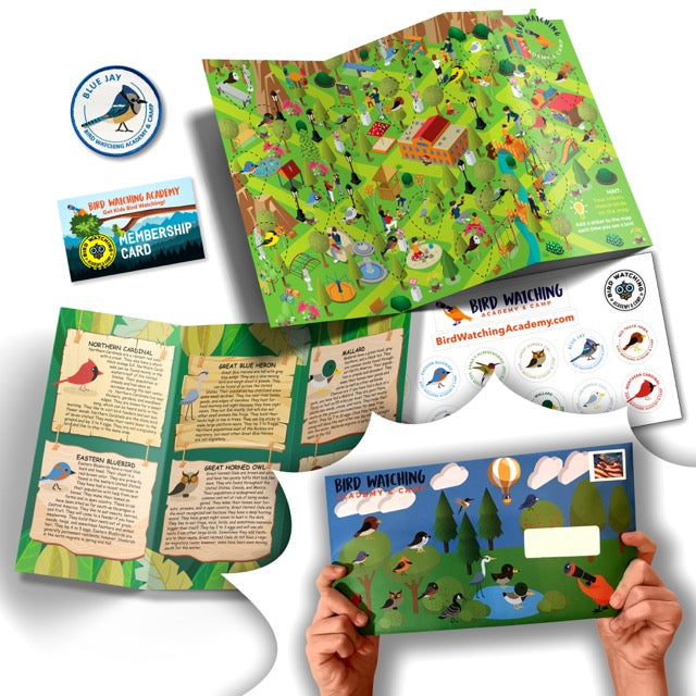 12 Month Educational Bird Program for Kids with 12 patches