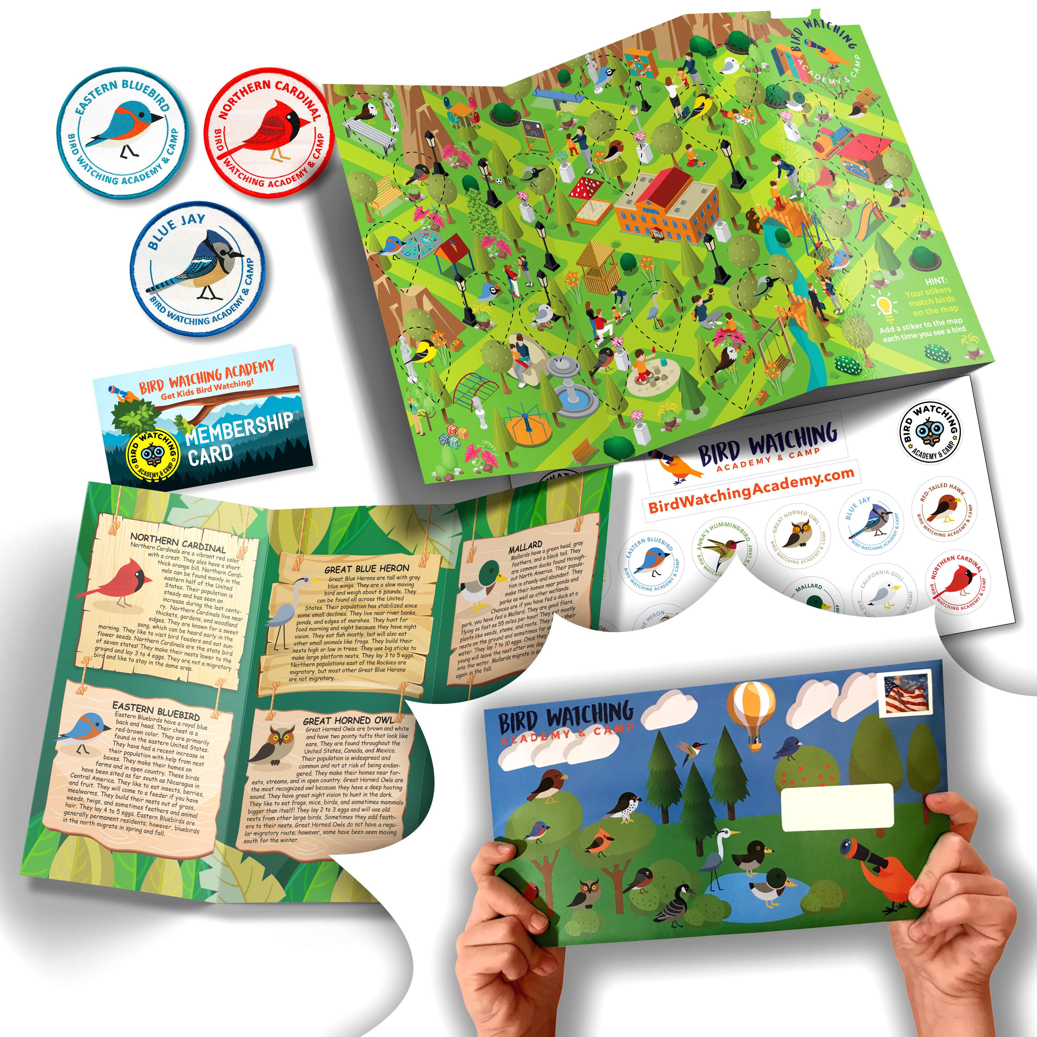 12 Month Educational Bird Program for Kids with 36 Patches – My Store