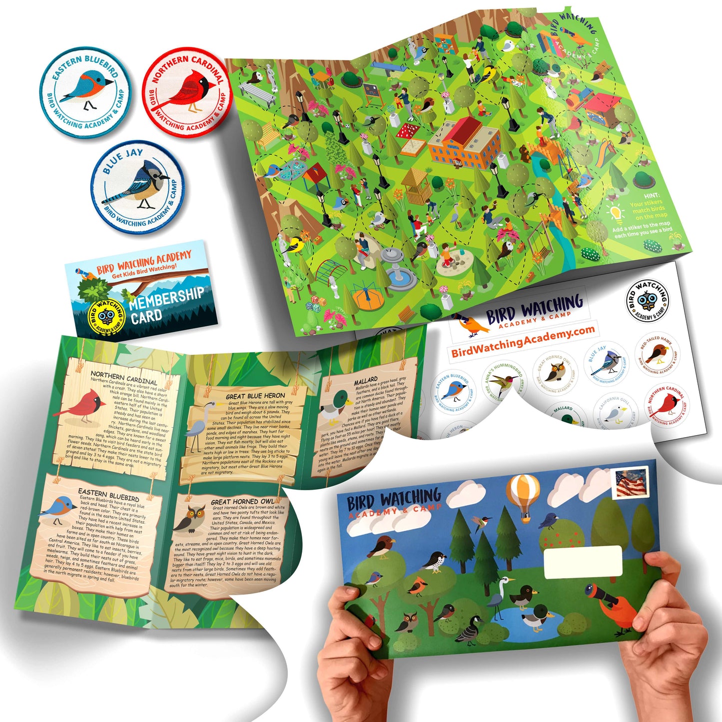 24 Month Educational Bird Program for Kids with 72 Patches