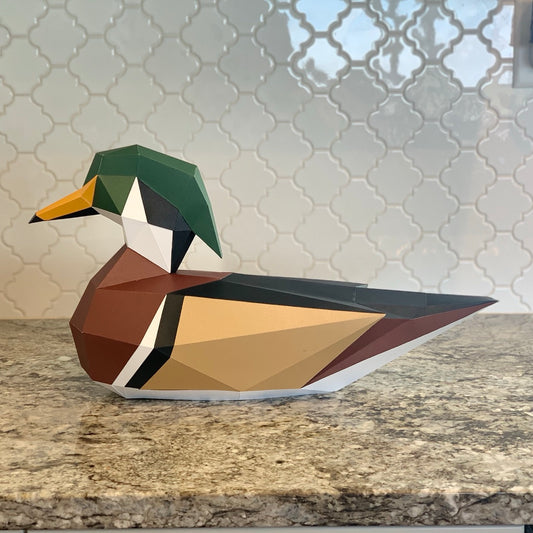 Wood Duck 3D Paper Craft Model