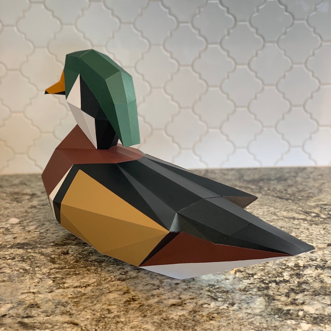 Wood Duck 3D Paper Craft Model