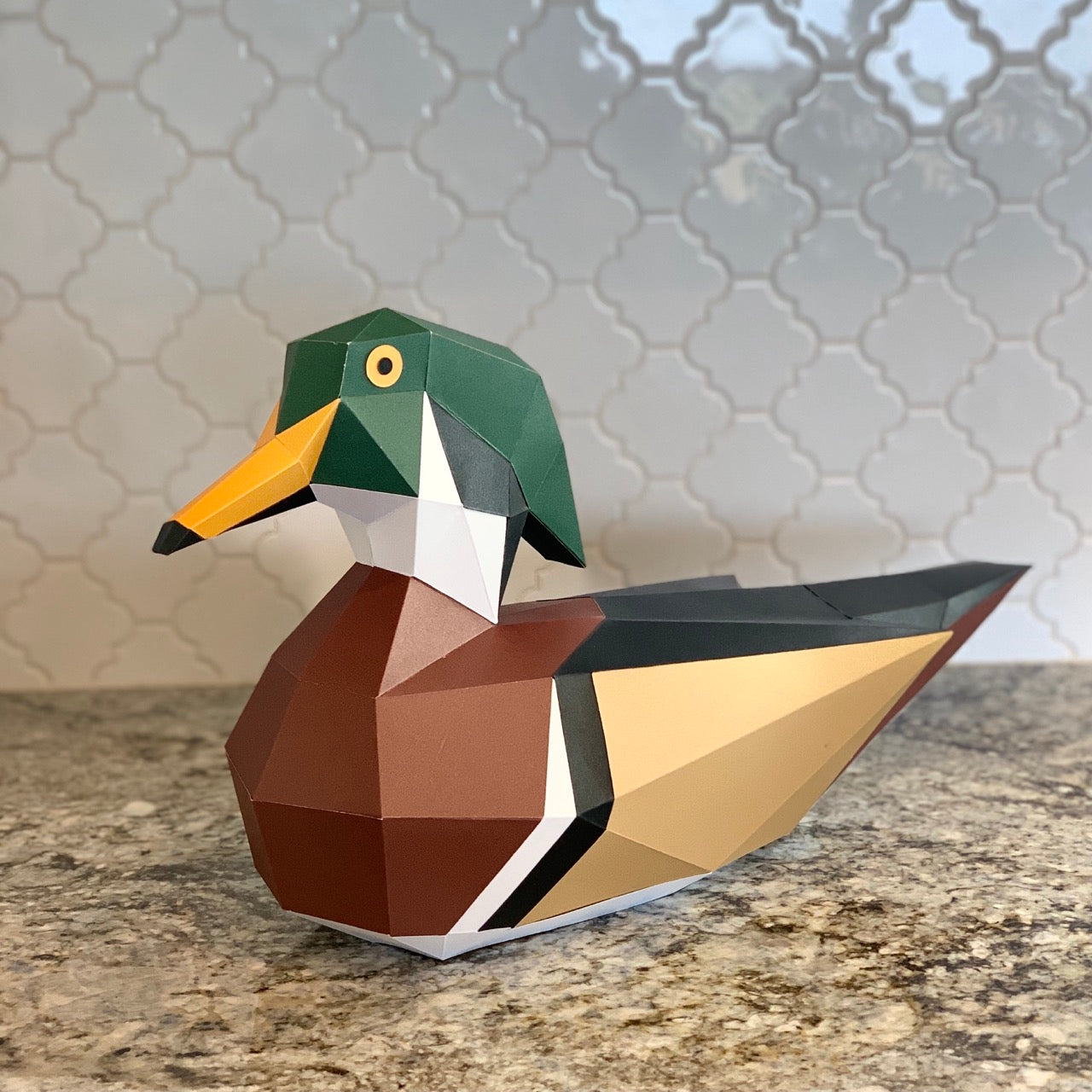 Wood Duck 3D Paper Craft Model