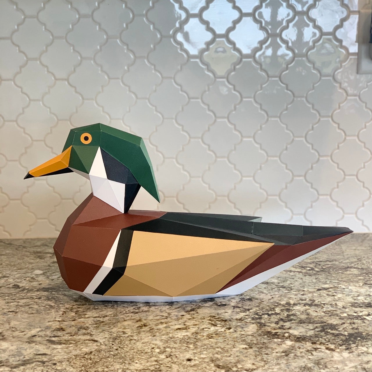 Wood Duck 3D Paper Craft Model